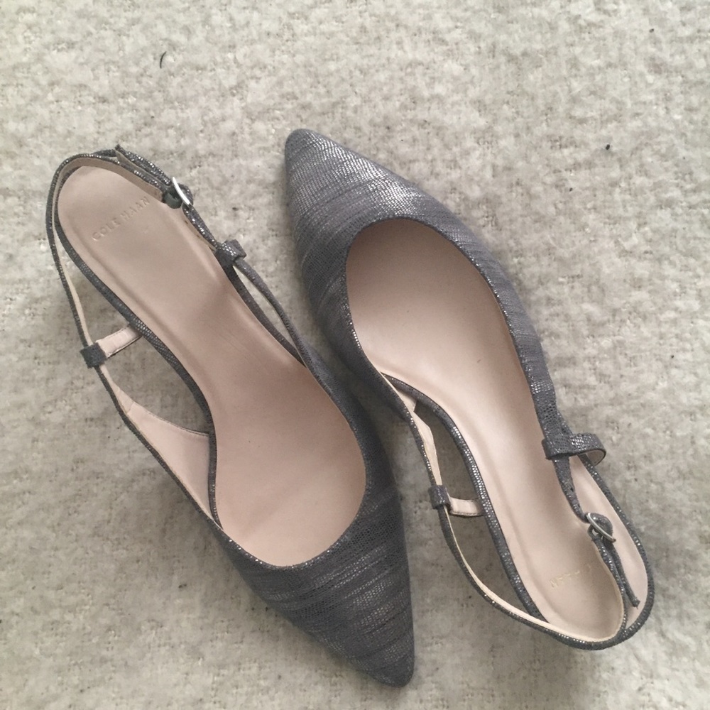 Cole Haan strapping kitten heel